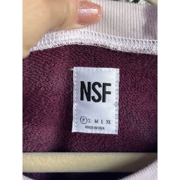 NSF Sayde Sweater And Jogger Set - Size XS - Purple/White - Picture 12 of 13